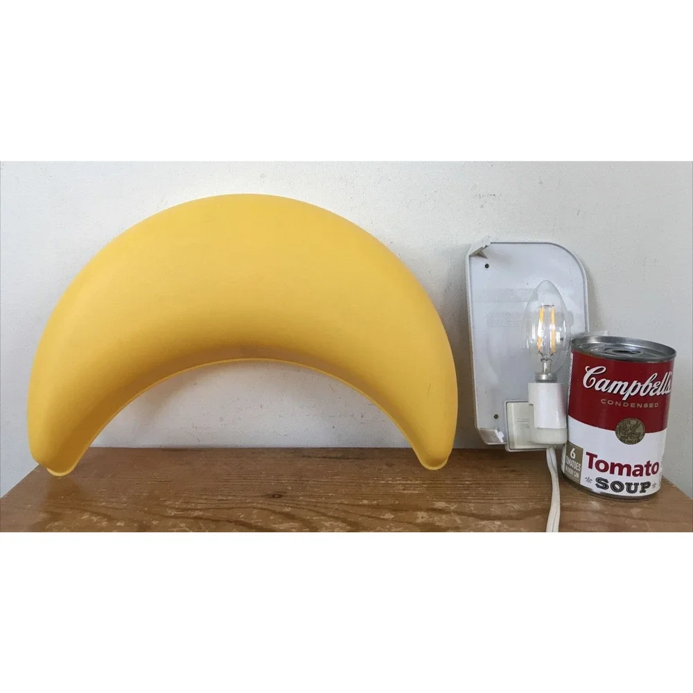 IKEA Smila Crescent Moon Mane Yellow Kids Room Wall Night Light